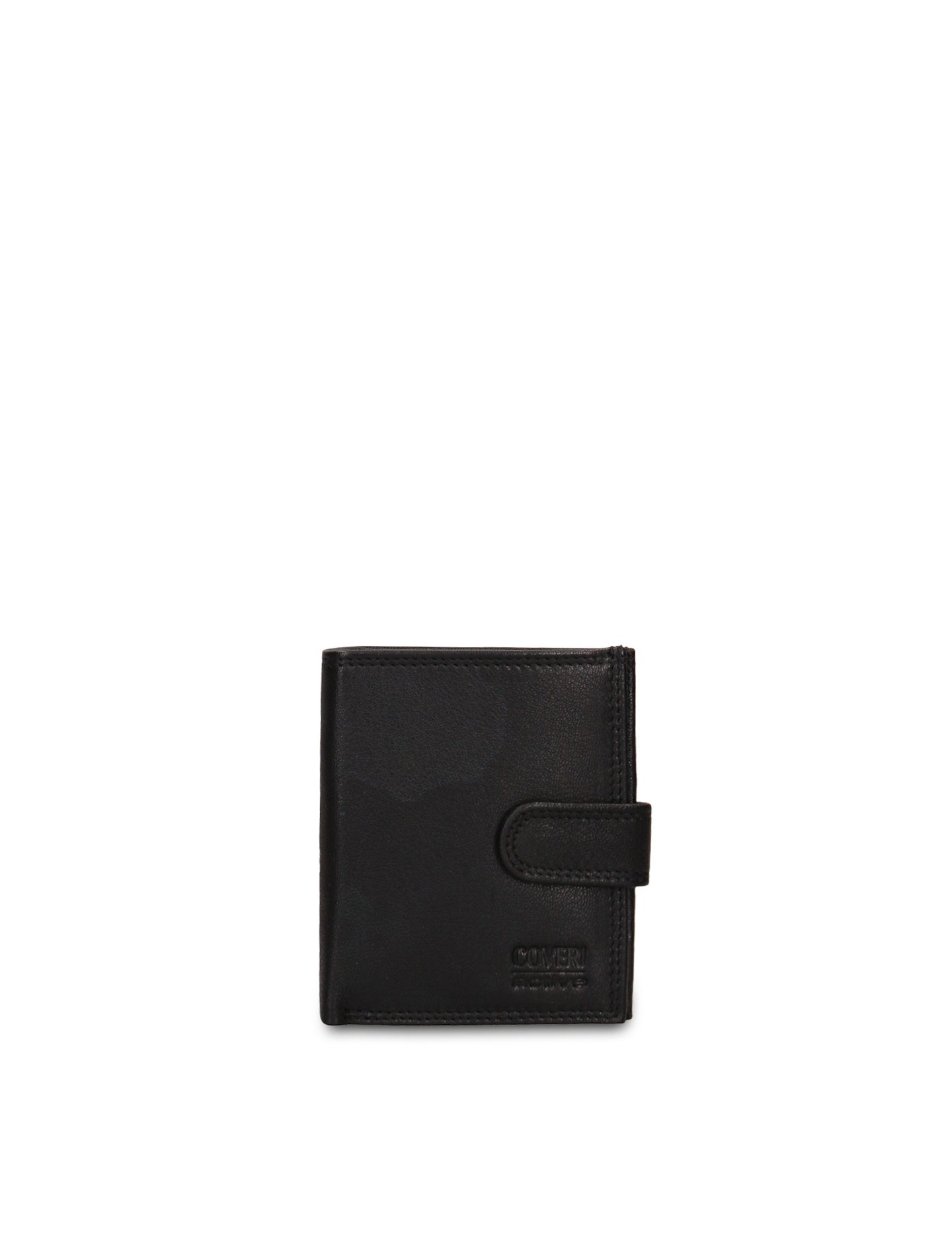 Set Portafoglio e Portachiavi in Vera Pelle Nero