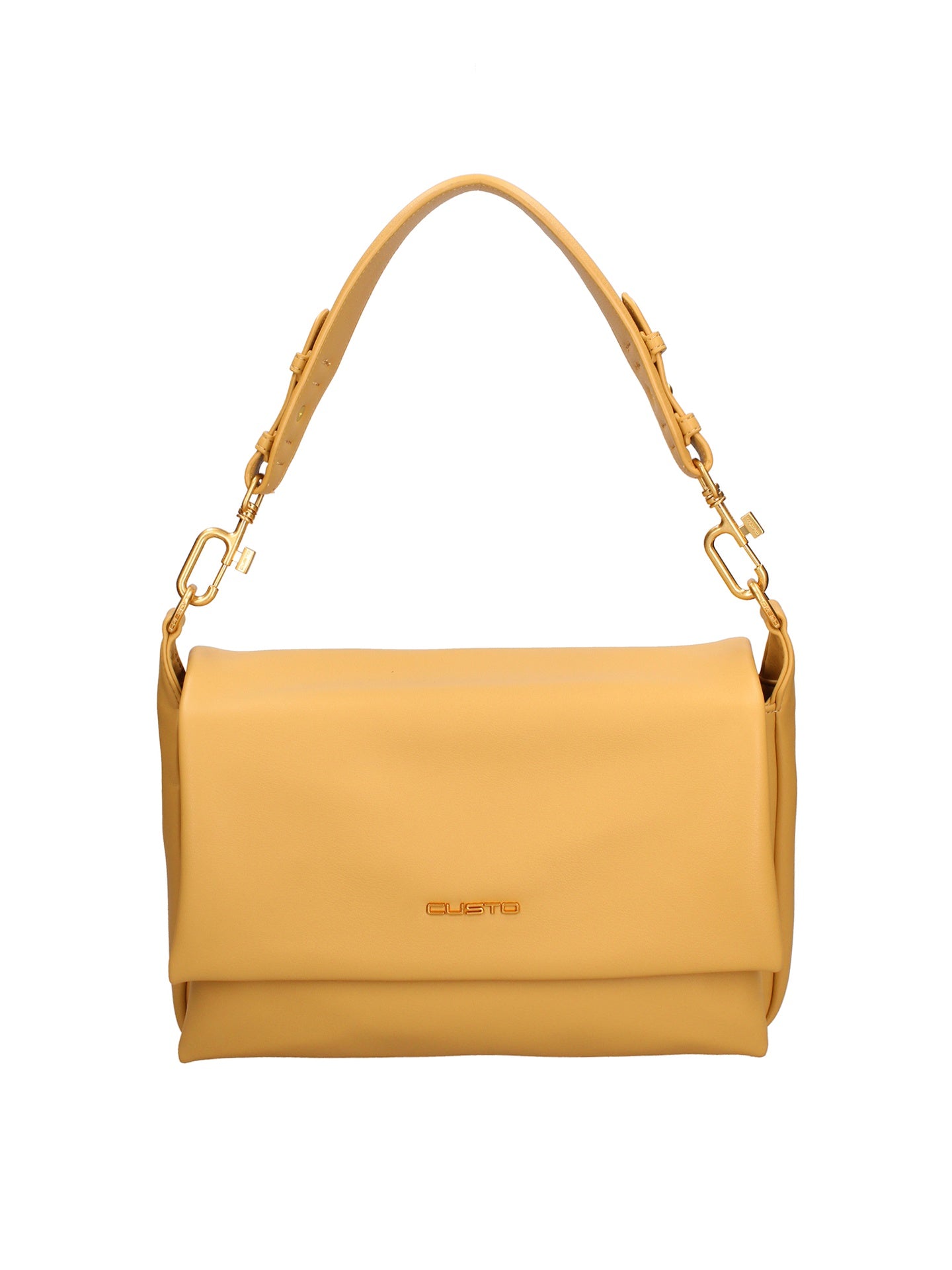 Borsa a spalla CUSTO - Mostarda