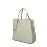 Borsa a Mano in Pelle Vegana Verde Acqua Pierre Cardin