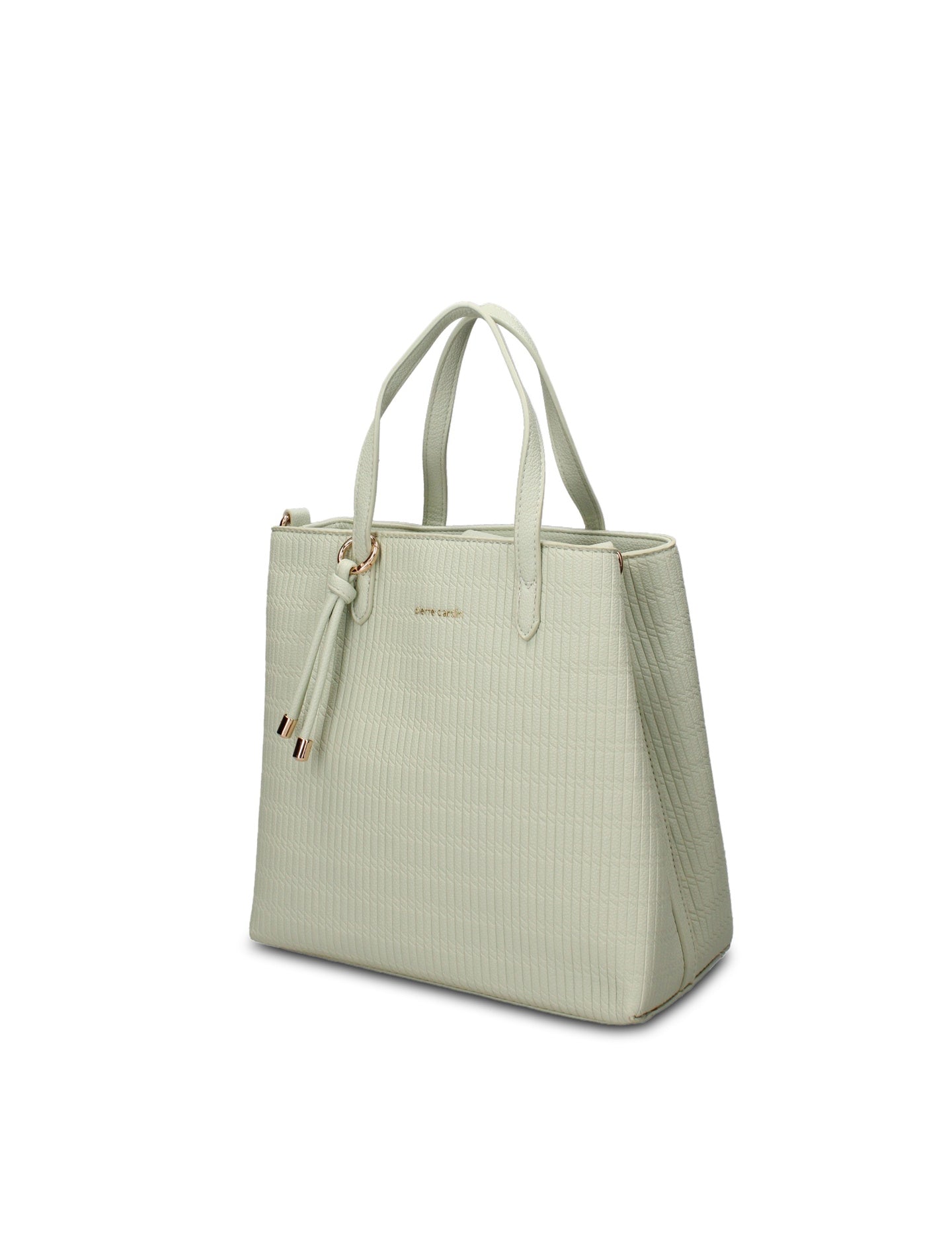 Borsa a Mano in Pelle Vegana Verde Acqua Pierre Cardin