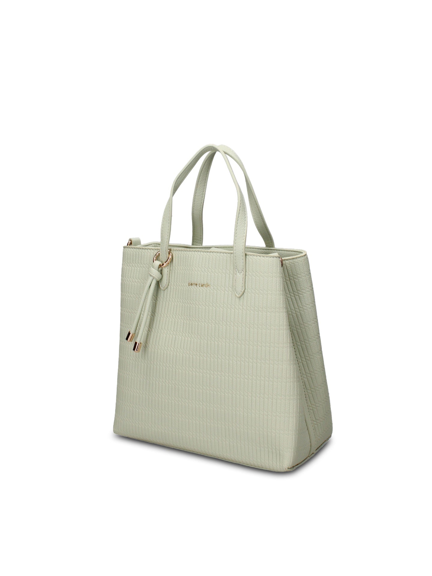 Borsa a Mano in Pelle Vegana Verde Acqua Pierre Cardin