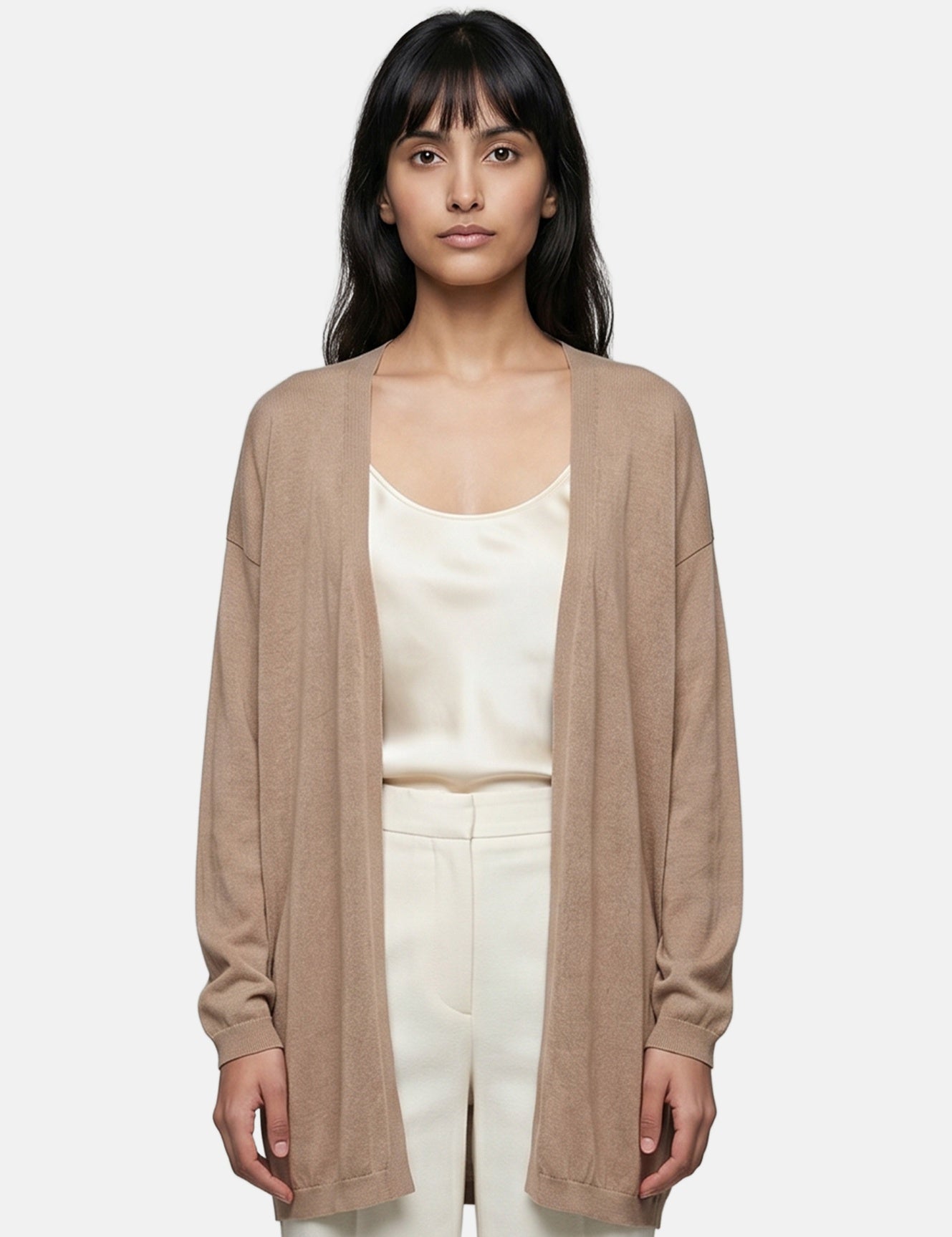 Vestito in Viscosa Taupe Roberta Rossi