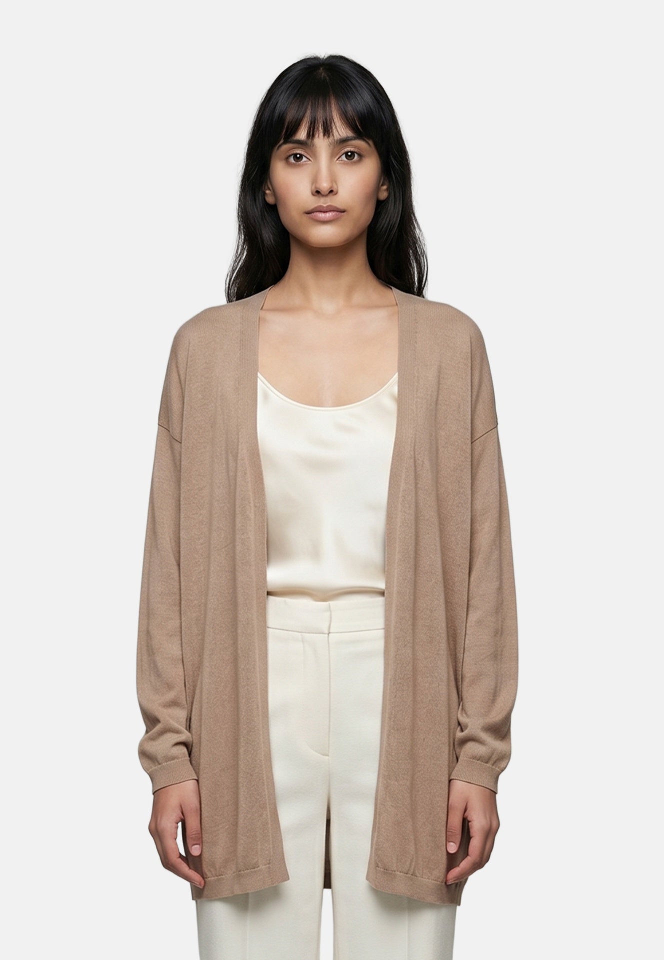 Vestito in Viscosa Taupe Roberta Rossi