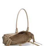 Borsa a Mano in Vera Pelle Cappuccino