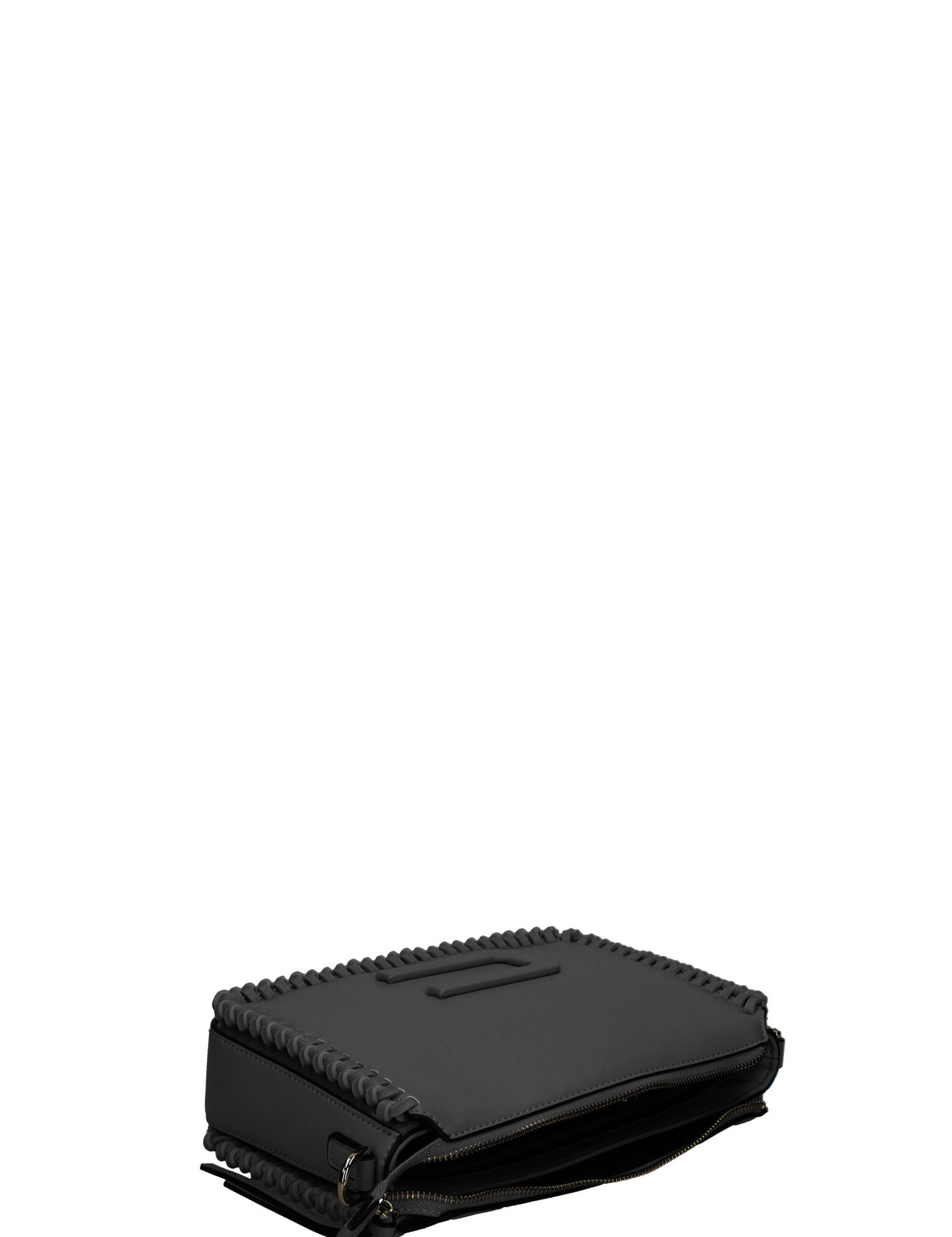 Borsa a tracolla in Pelle Vegana Nero