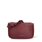 Borsa a Spalla in Pelle Vegana Bordeaux Pierre Cardin