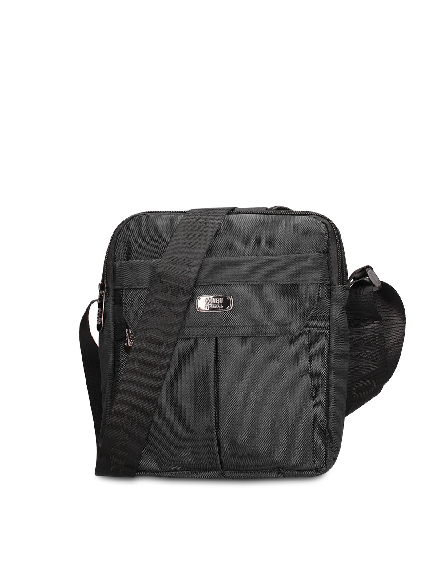 Borsa a Tracolla in 100% Pu Vegan Leather Nero