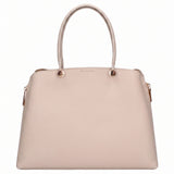 Borsa a Mano in Pelle Vegana Taupe