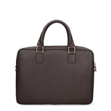Dunkelbraune Tasche aus echtem Leder