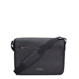 Dunkelblaue Schultertasche aus echtem Leder
