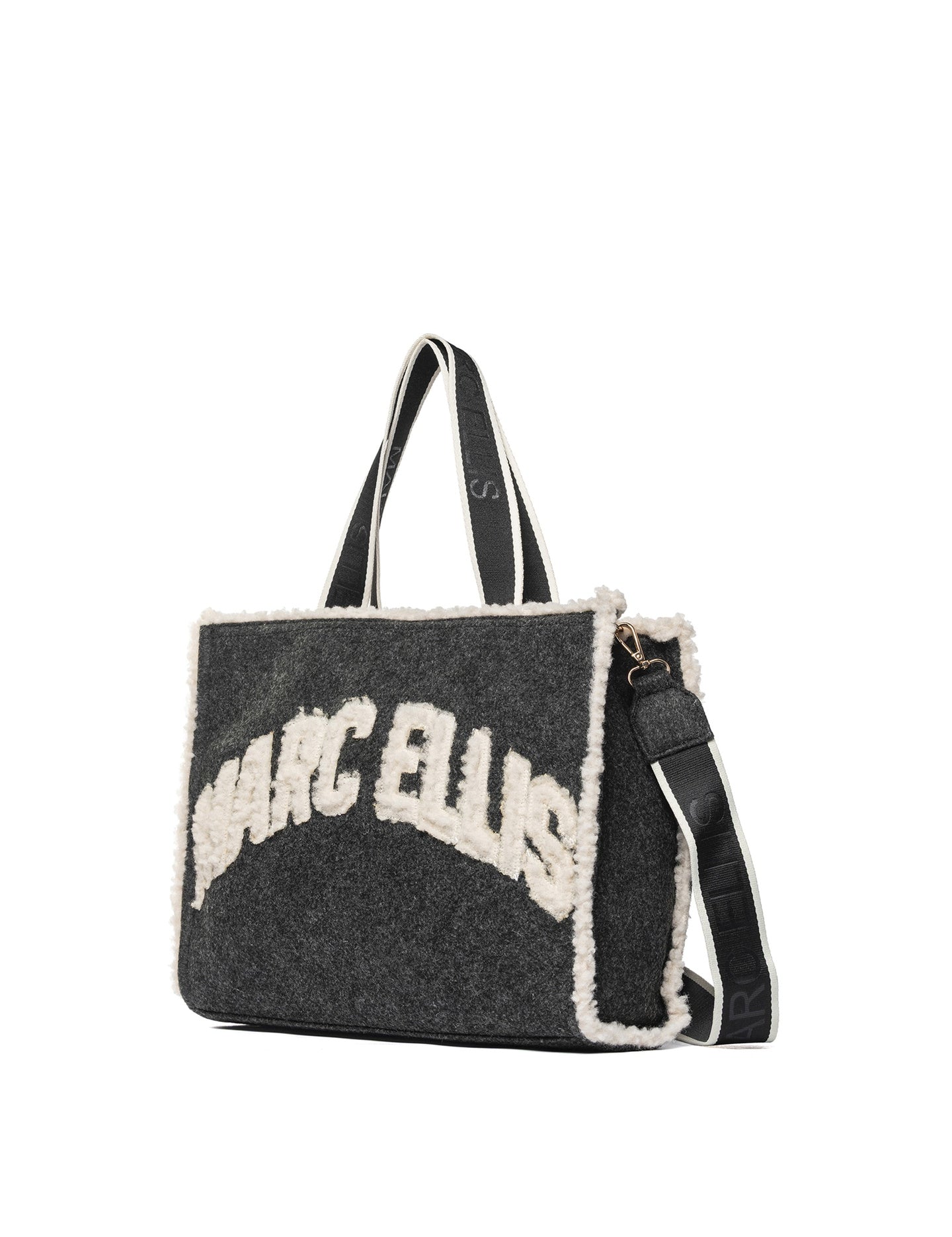 Buby Cloth M Borsa a spalla | Nero chiaro