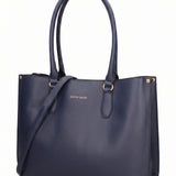 Borsa a Spalla in Pelle Vegana Blu