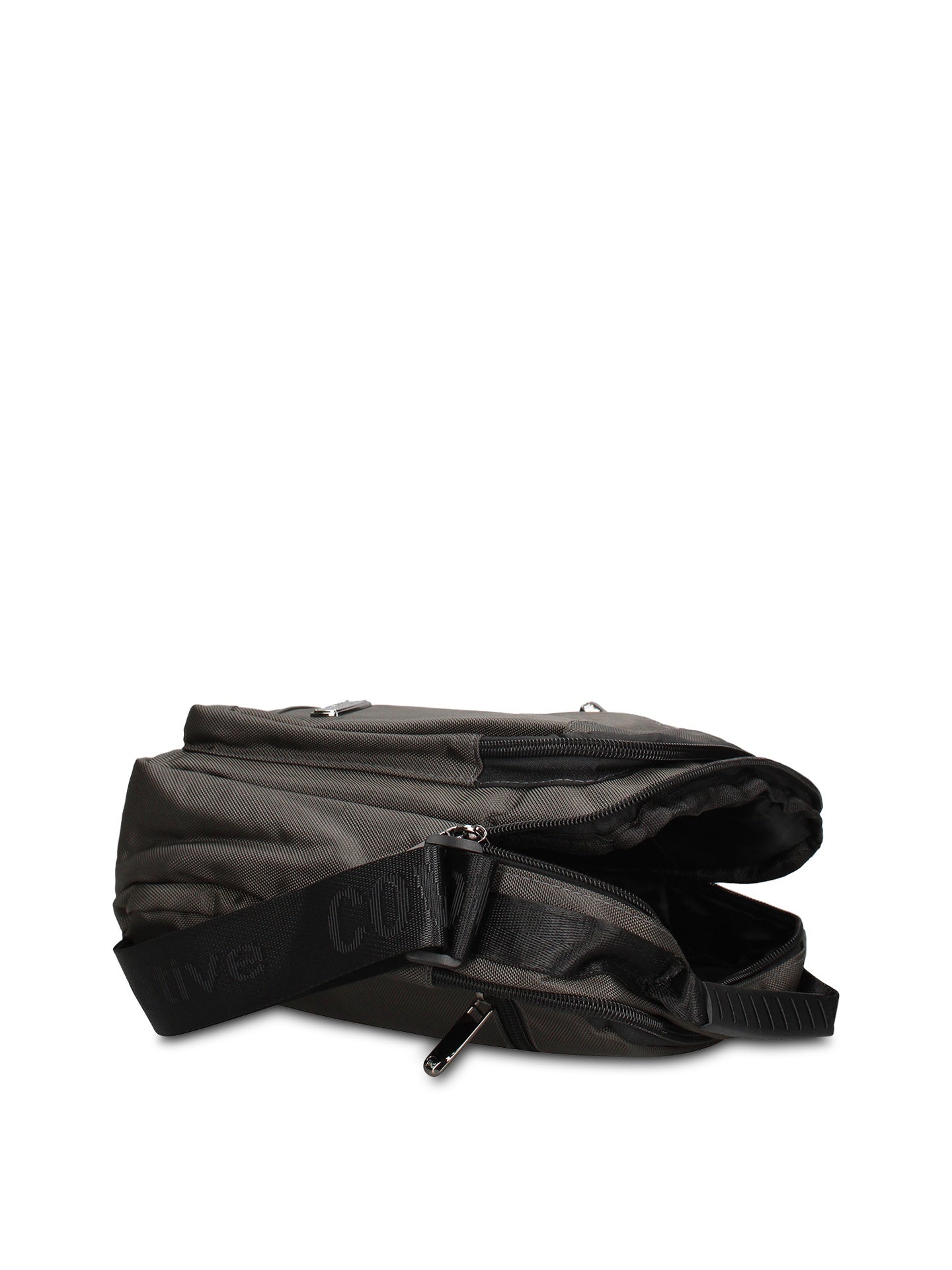 Borsa a Tracolla in 100% Pu Vegan Leather Grigio