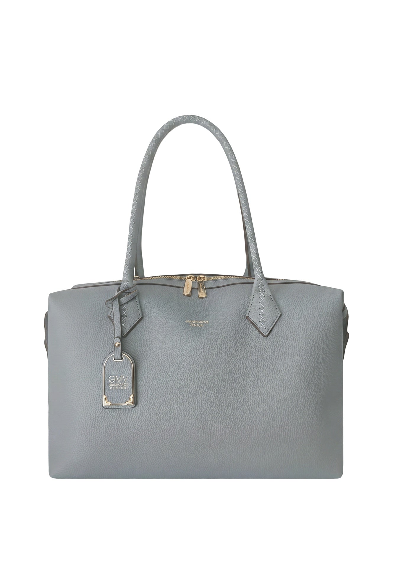 Borsa a spalla in Pelle Vegana Azzurro GianMarco Venturi