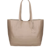 Borsa a Mano in 100% Cow Leather Cappuccino Chiara Ferretti