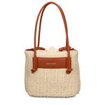 Borsa a Mano in Pelle Vegana Beige Pierre Cardin