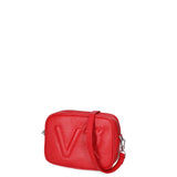 Borsa a Tracolla in Dollaro Leather Rosso