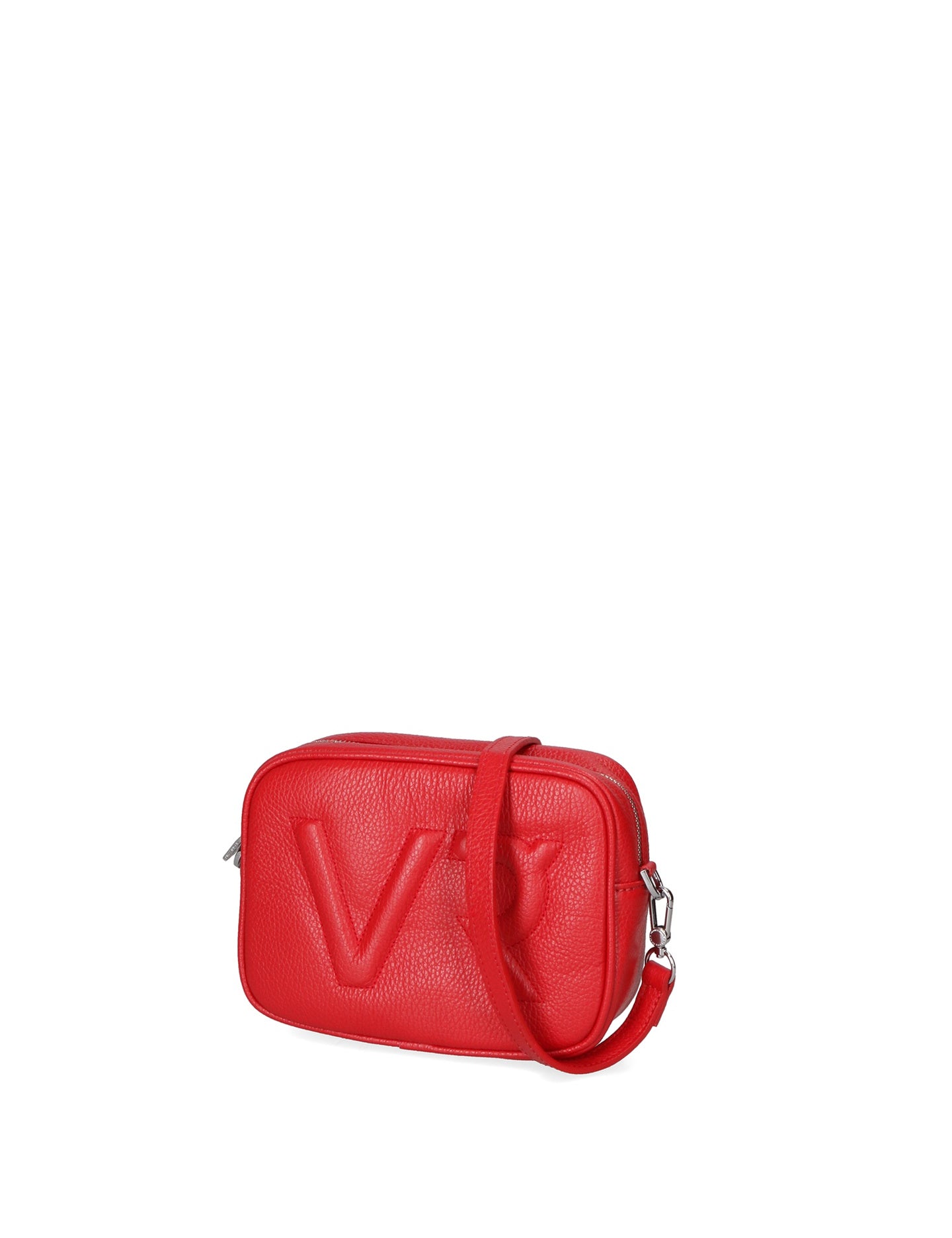 Borsa a Tracolla in Dollaro Leather Rosso