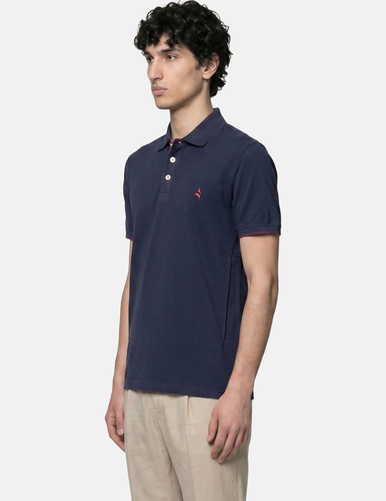 Camicia in Cotone Blu Navy