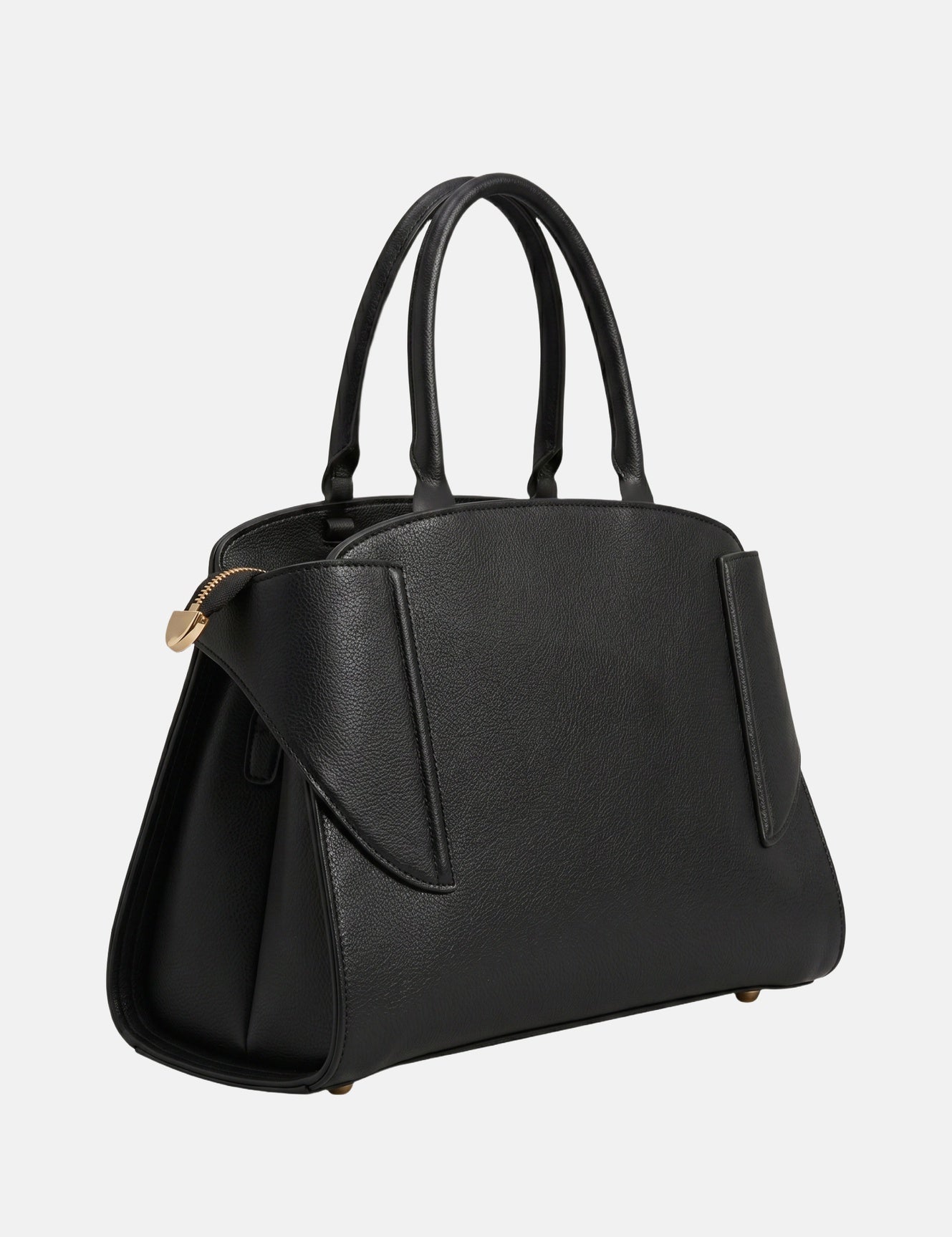 Borsa a mano in Pelle Vegana Nero