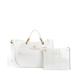 Borsa a Mano in Poliestere Bianco