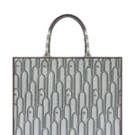 Borsa a Mano in Cotone Azzurro Furla