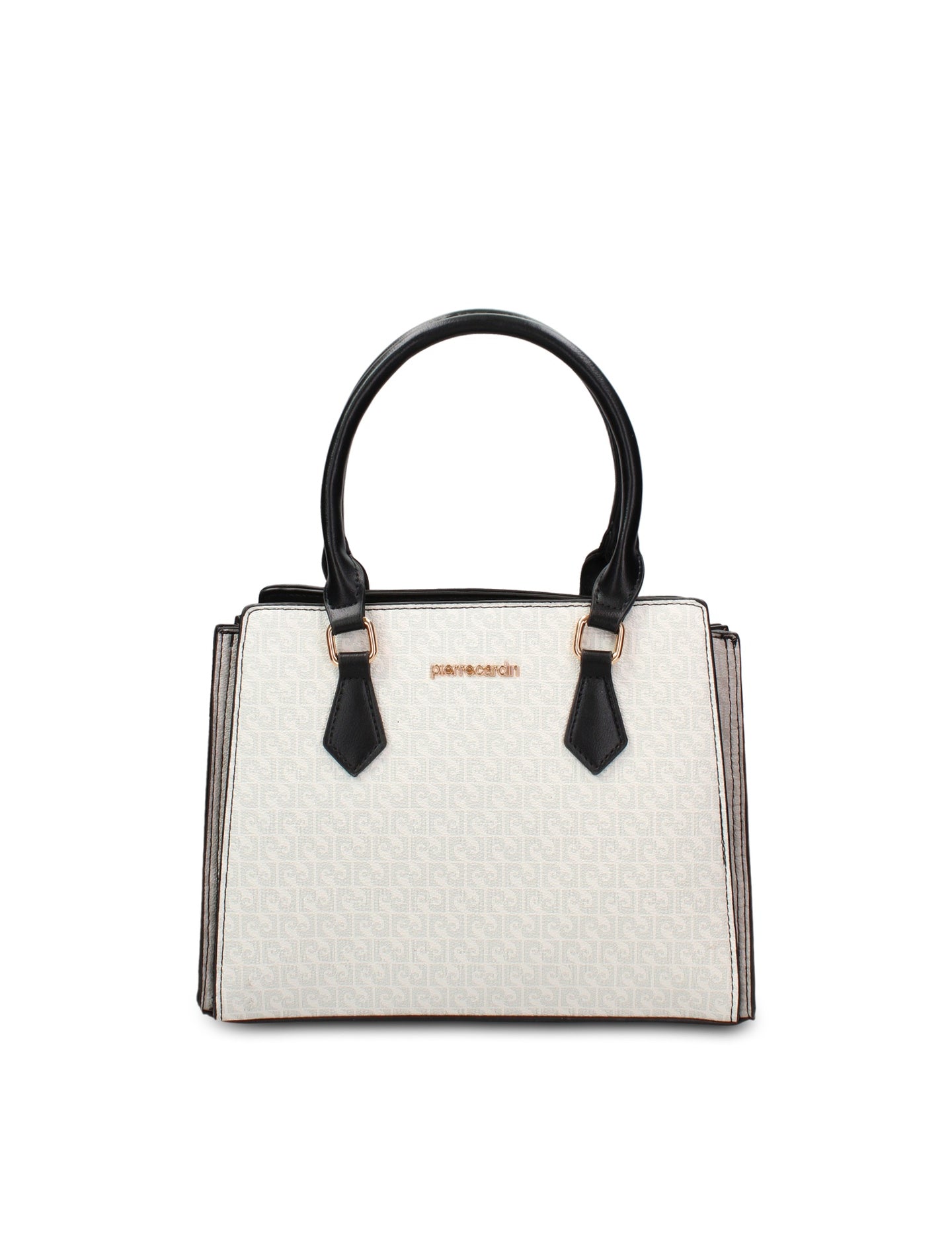 Borsa a Mano in Pelle Vegana Bianco Pierre Cardin