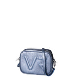 Borsa a Tracolla in Genuine Printed Suede Leather Azzurro