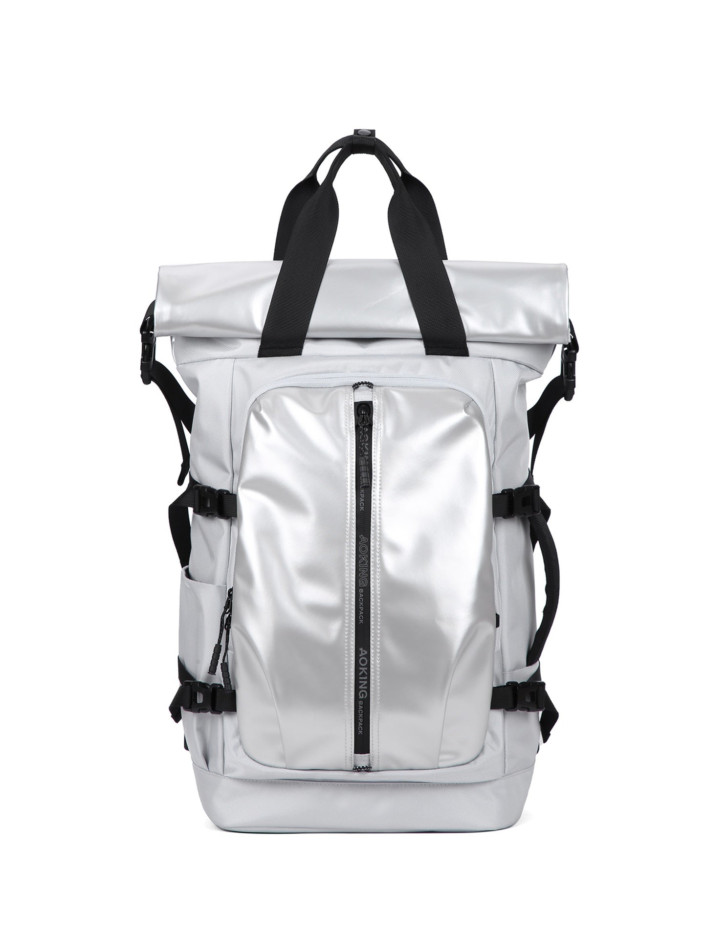 Zaino Unisex Silvanus Pro in Poliestere Grigio Chiaro Aoking
