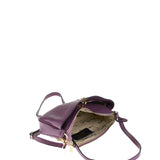 Borsa a Spalla in Vera Pelle Viola