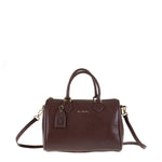 Borsa a Bauletto in Vera Pelle Cioccolato Pierre Cardin
