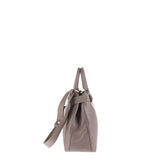 Borsa a Mano in Vera Pelle Taupe