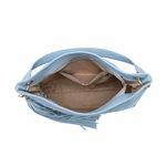 Borsa a Spalla in Pelle Vegana Blu