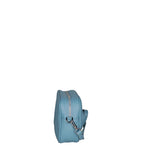 Borsa a Tracolla in Dollaro Leather Azzurro