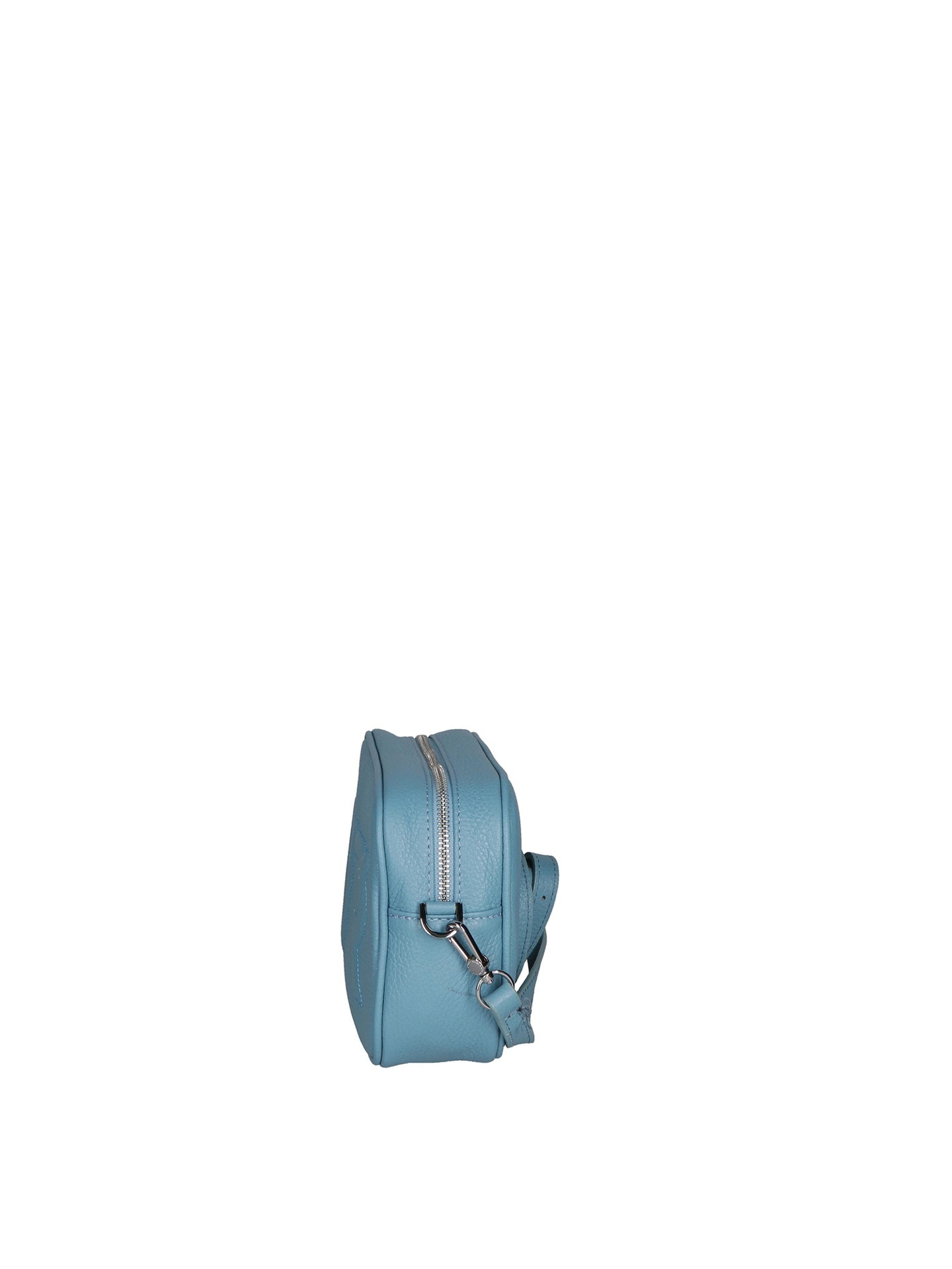 Borsa a Tracolla in Dollaro Leather Azzurro