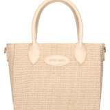 Borsa a Mano in Pelle Vegana Beige Pierre Cardin