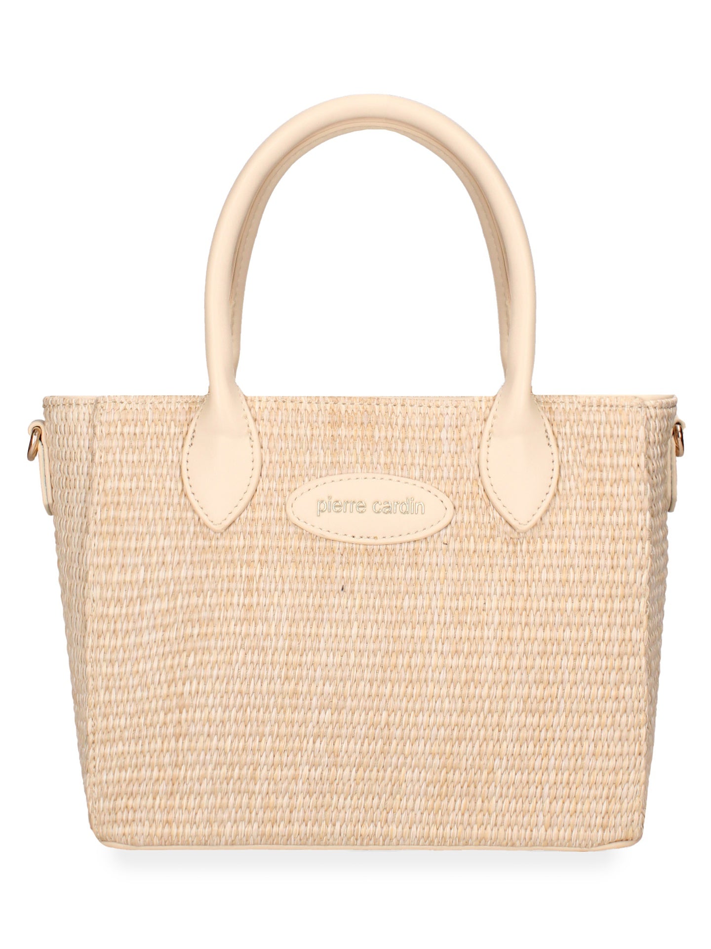 Borsa a Mano in Pelle Vegana Beige Pierre Cardin