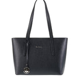 Borsa a Spalla in Vera Pelle Nero Pierre Cardin