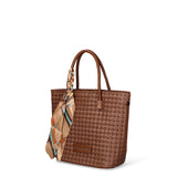 Borsa a Mano Donna in Pelle Vegana Marrone