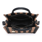 Borsa a Tracolla in Poliestere Marrone