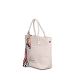Borsa a Mano in Pelle Vegana Bianco Pierre Cardin