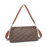 Borsa a Tracolla in Poliestere Marrone
