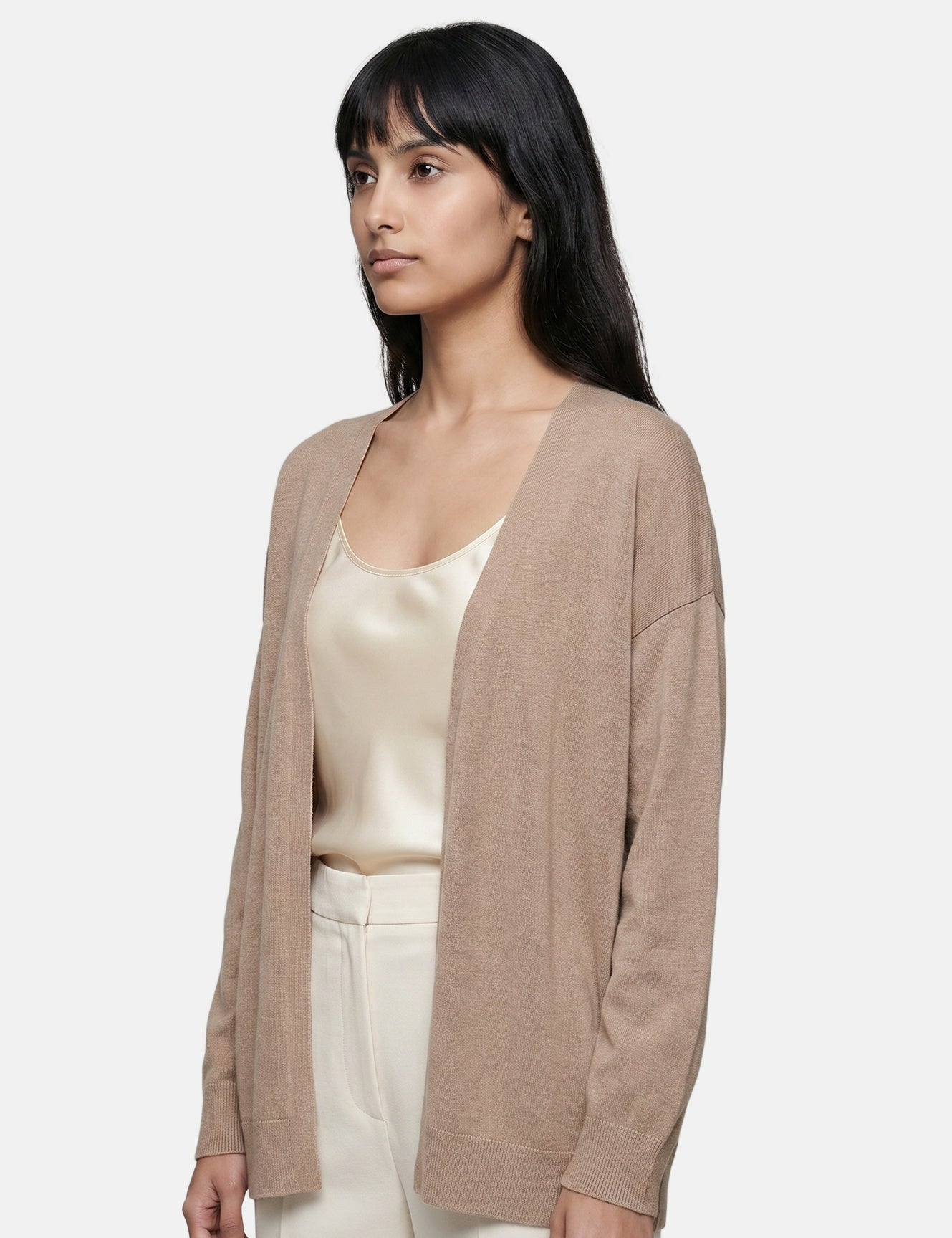 Vestito in Viscosa Taupe