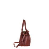 Borsa a Mano in Vera Pelle Marrone