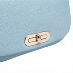 Borsa a Mano in Polyurethane Blu