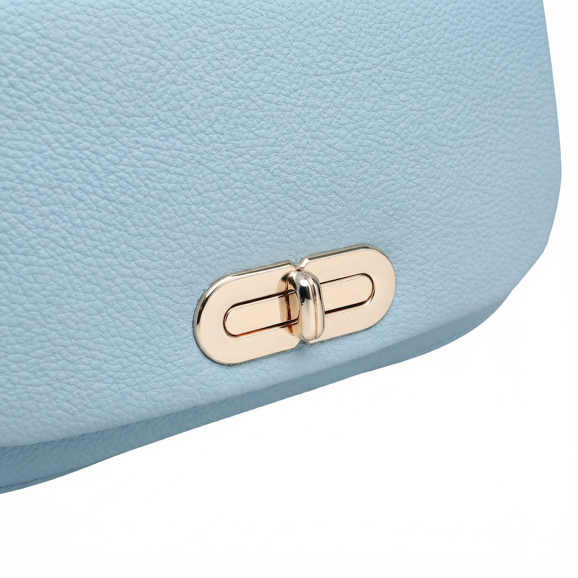 Borsa a Mano in Polyurethane Blu