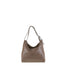 Borsa a Spalla in Vera Pelle Taupe Pierre Cardin