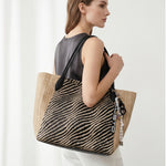 Borsa a Mano in Pelle Vegana Nero