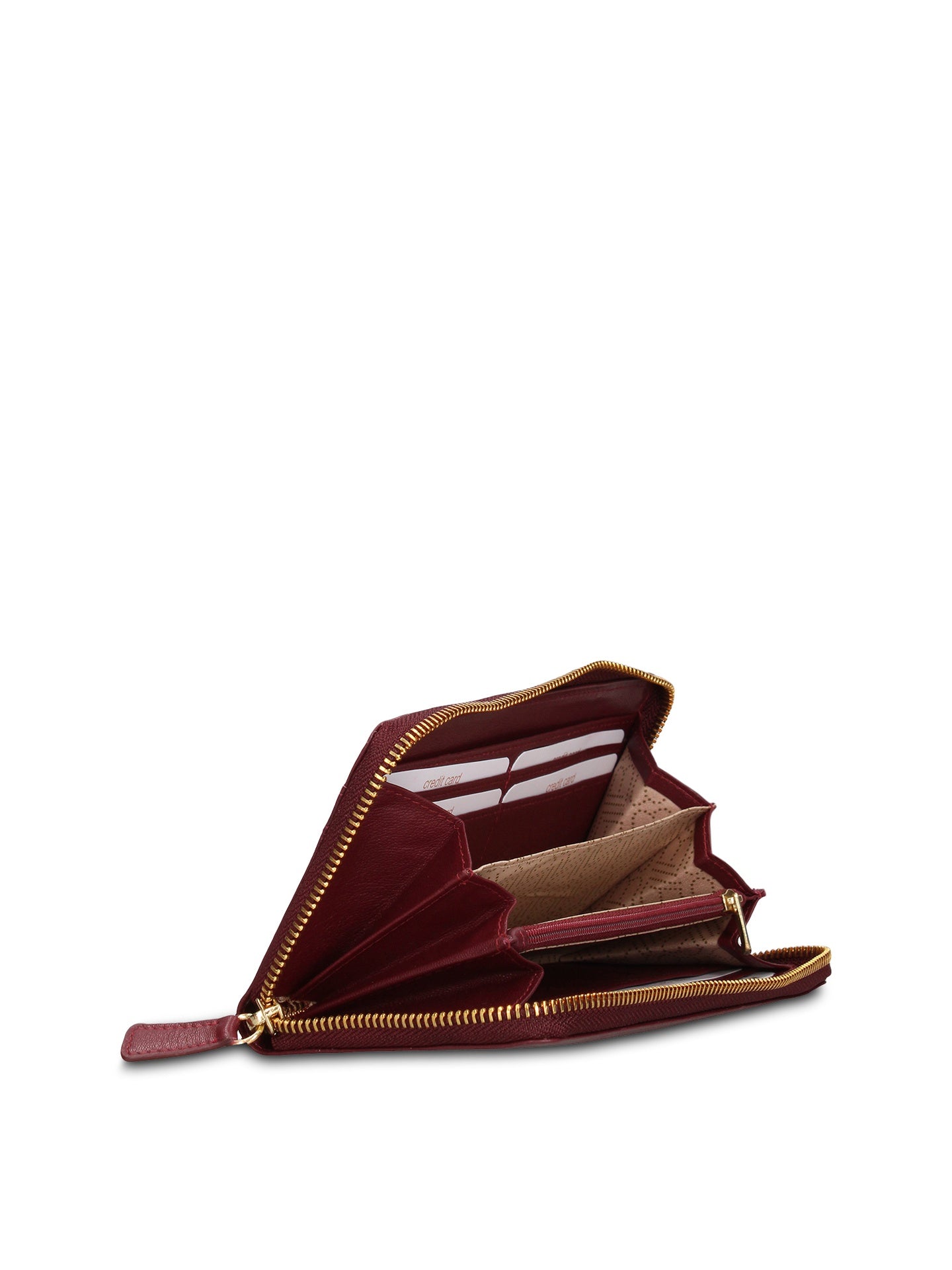 Portafoglio in Vera Pelle Bordeaux
