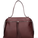Borsa a Mano in Vera Pelle Bordeaux Chiara Ferretti